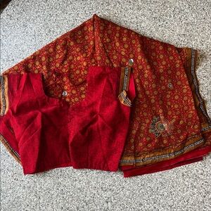 Sari with matching blouse